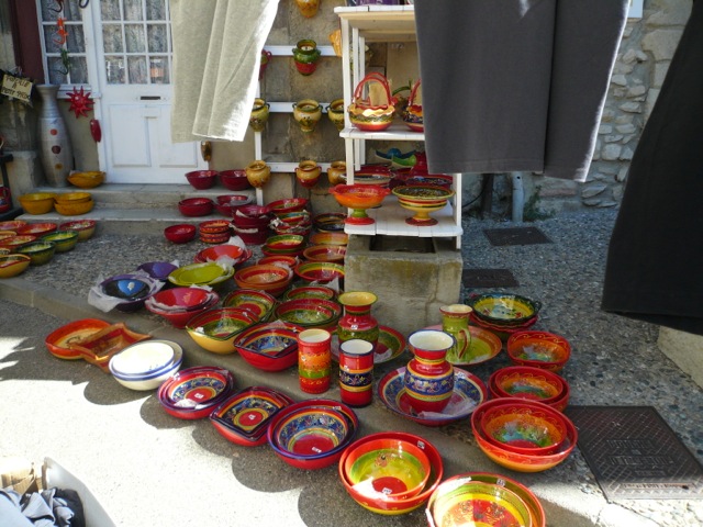 Colourful pots
